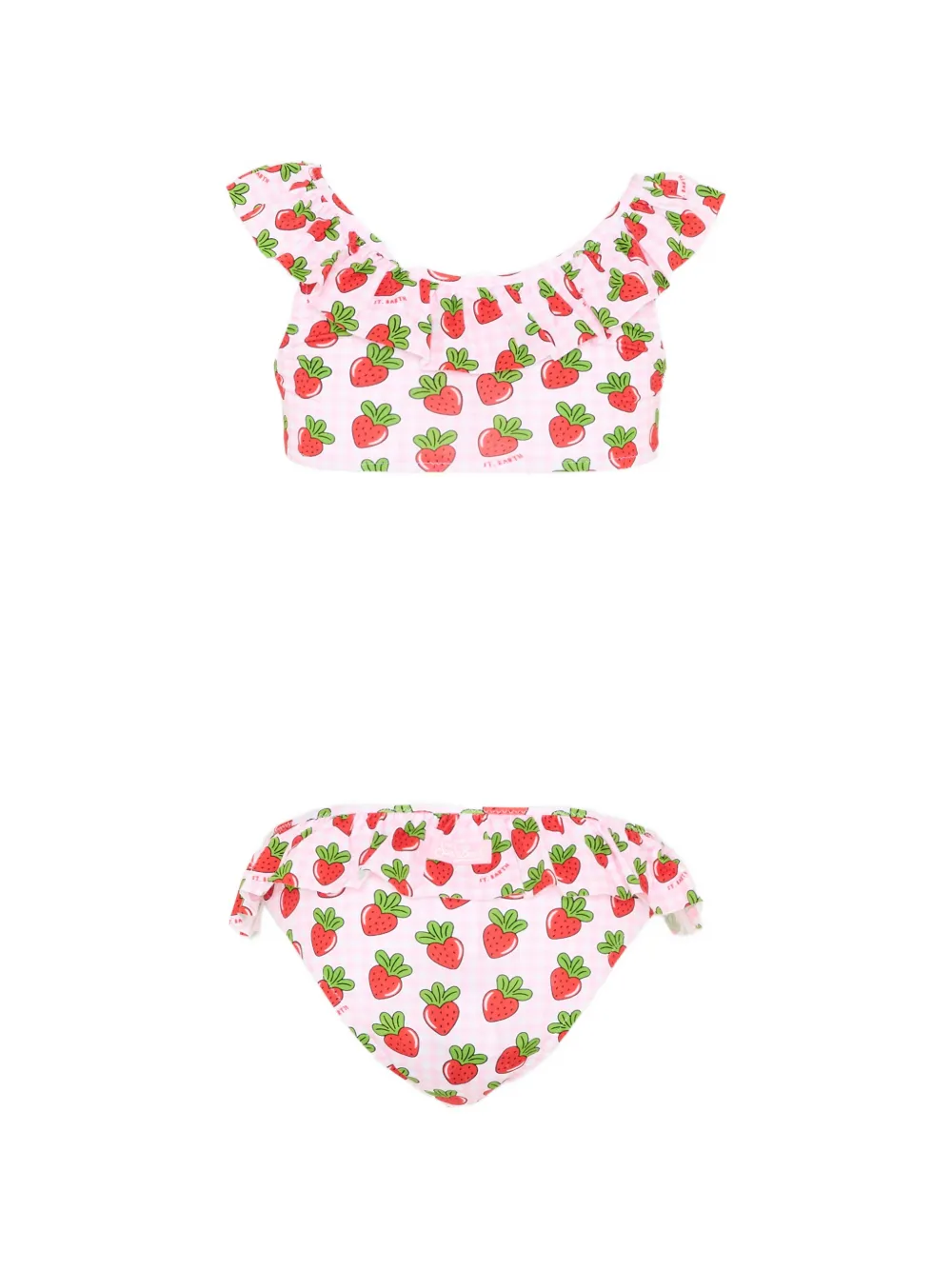 MC2 Saint Barth Kids Bikini met print met ruches Roze