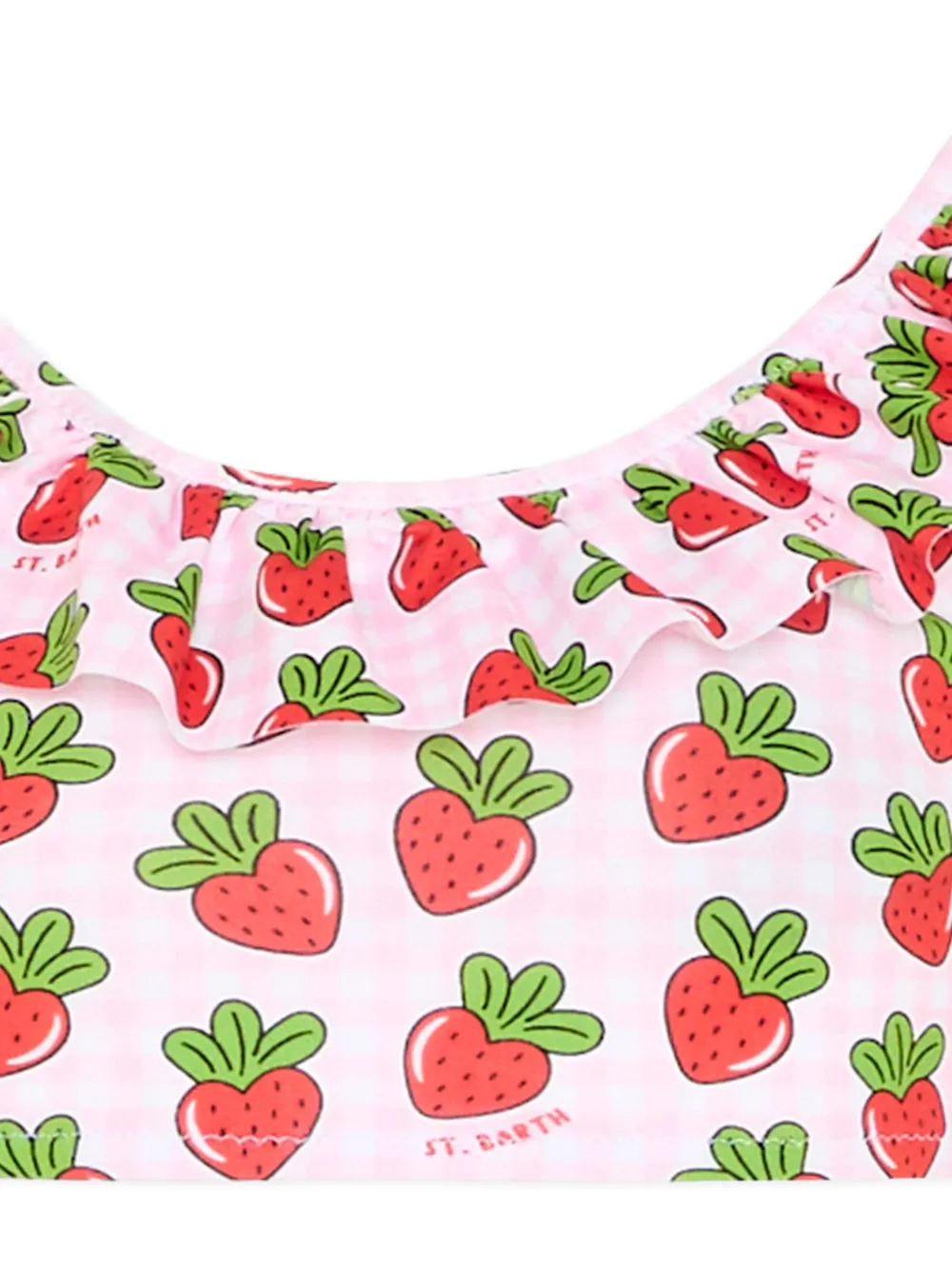 MC2 Saint Barth Kids Bikini met print met ruches Roze