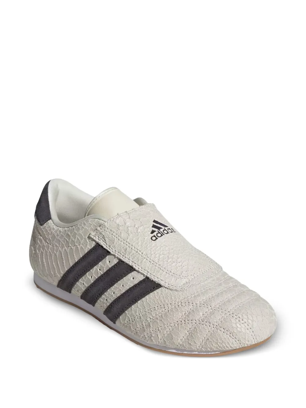 adidas Taekwondo snake-effect logo-detail sneakers Beige