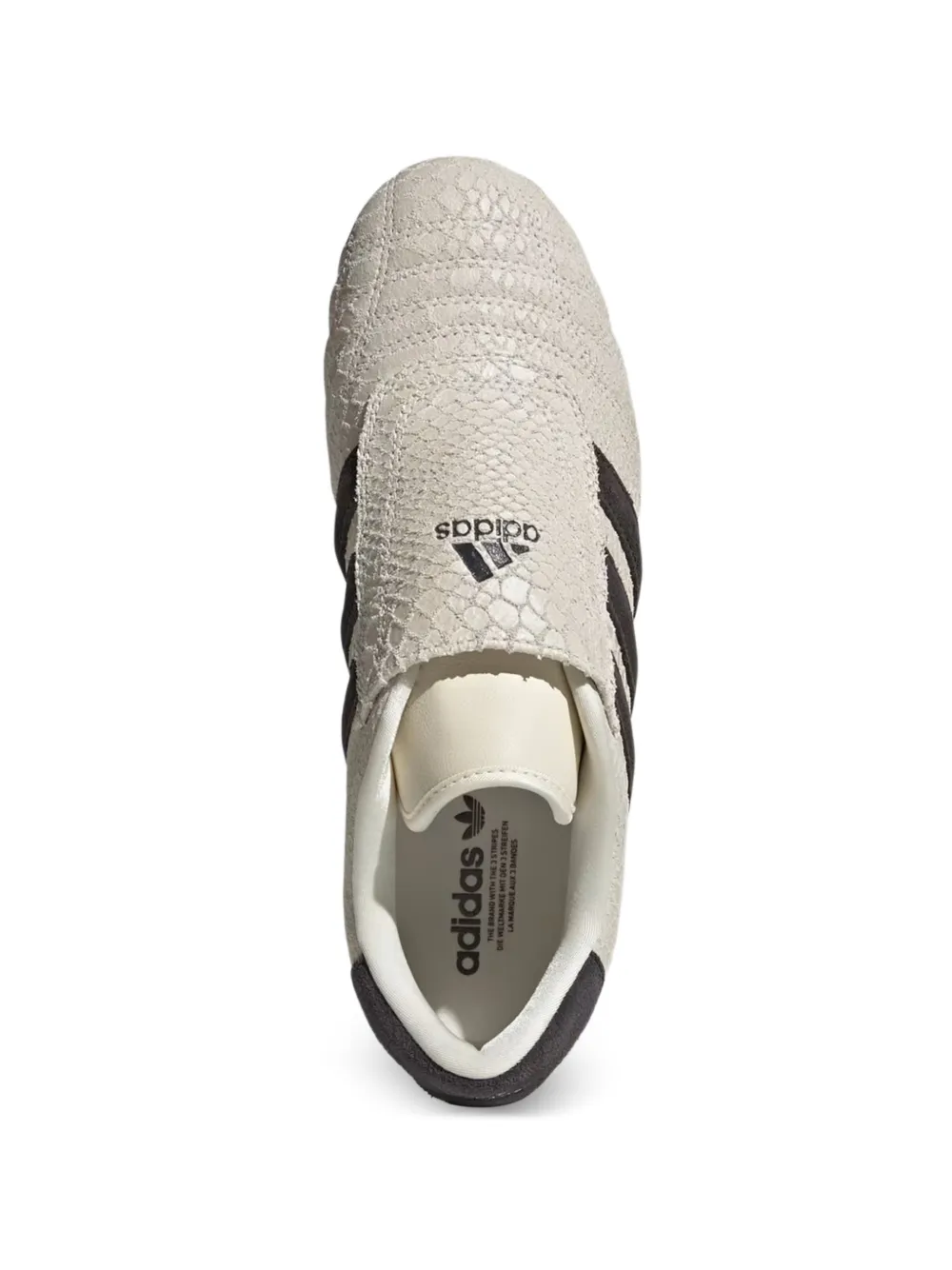 adidas Taekwondo snake-effect logo-detail sneakers Beige