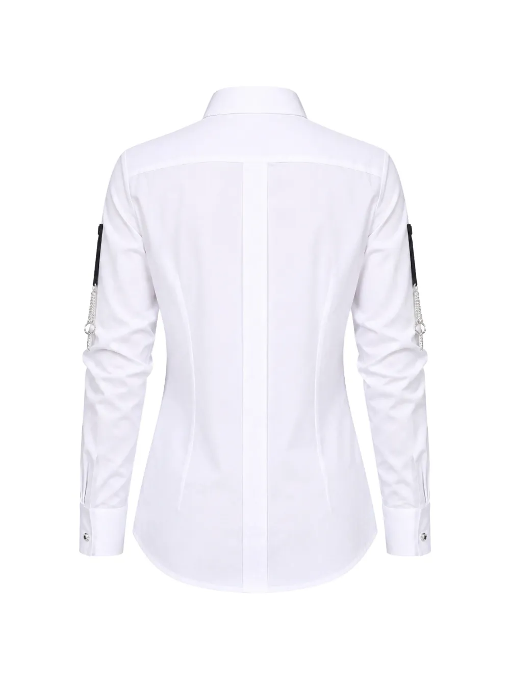 Dolce & Gabbana Blouse verfraaid met kristallen en kettingdetail Wit