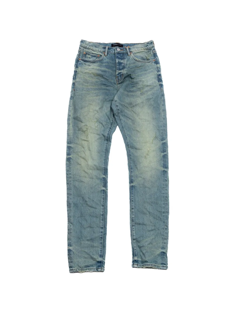 Purple Brand distressed faded jeans - Blu
