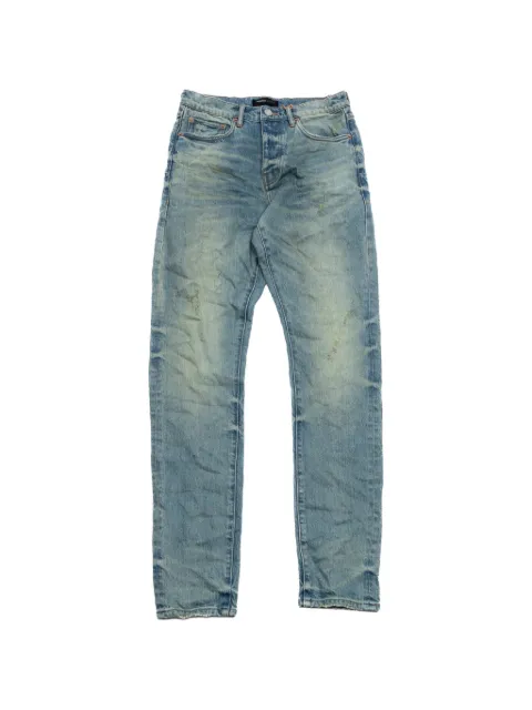 Purple Brand distressed faded jeans