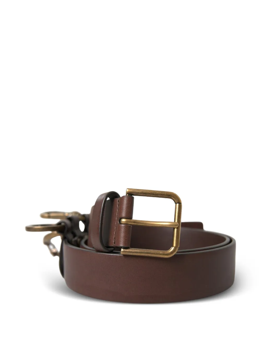 Dolce & Gabbana Leren riem Bruin