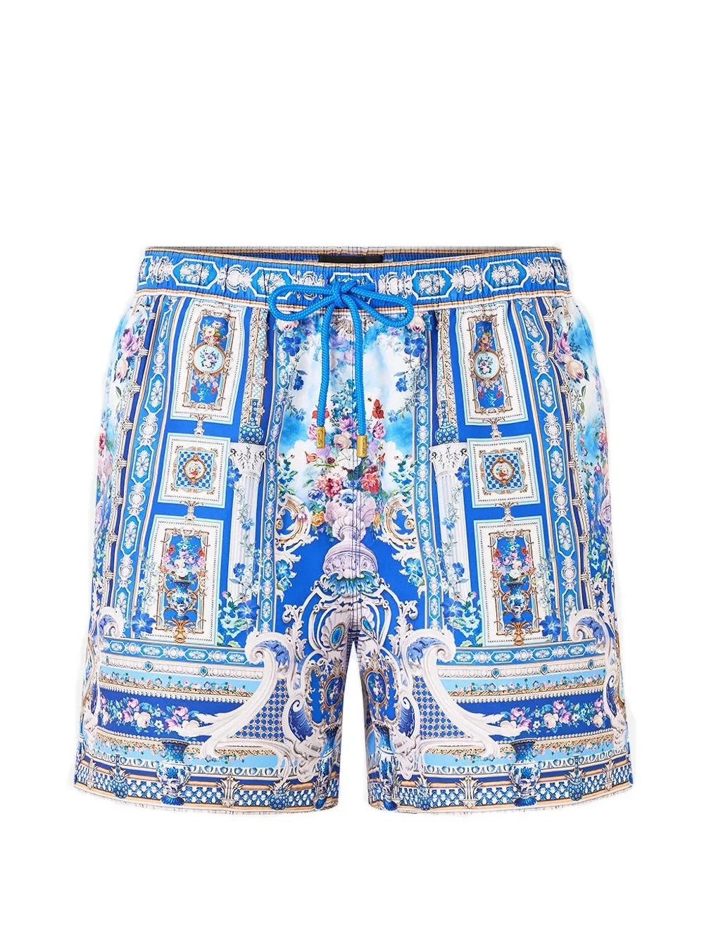 Camilla Ottoman Opulence graphic-print board shorts - Blau