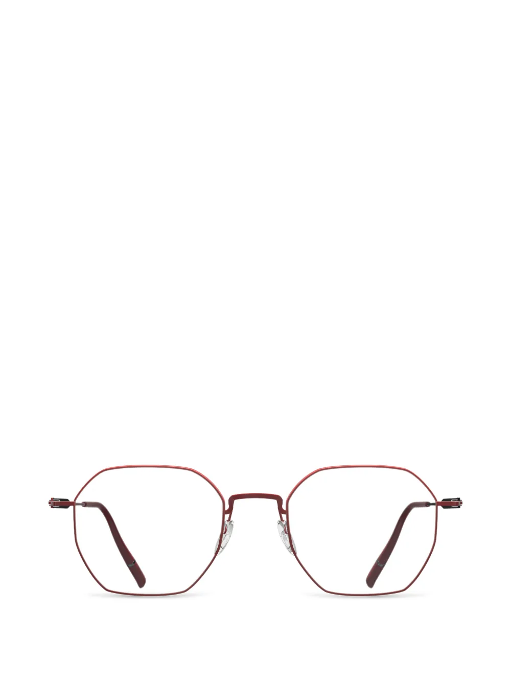 Silhouette Pure Visionary geometric-frame glasses - Rosso