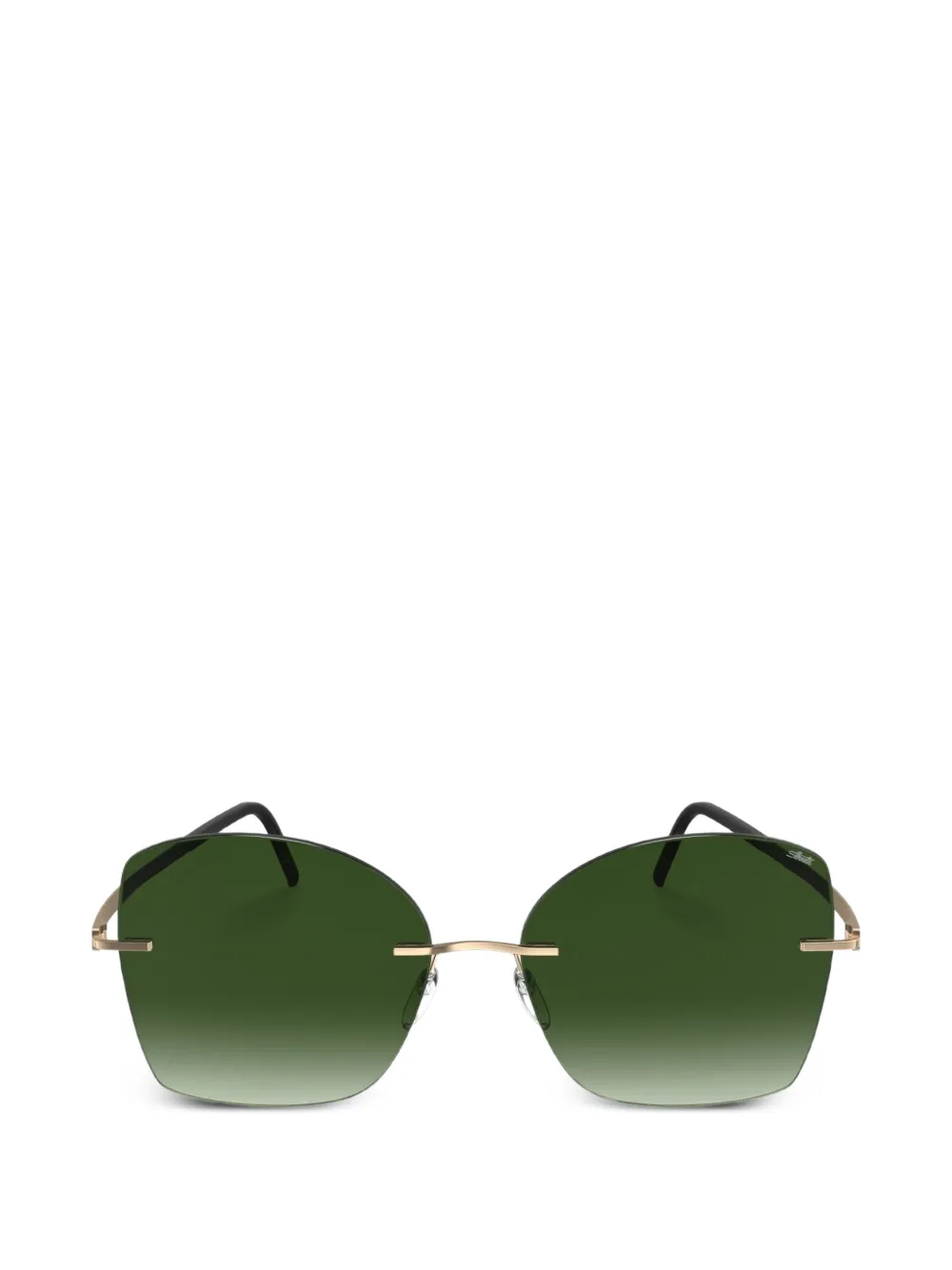Silhouette Terranea geometric-frame rimless sunglasses - Oro