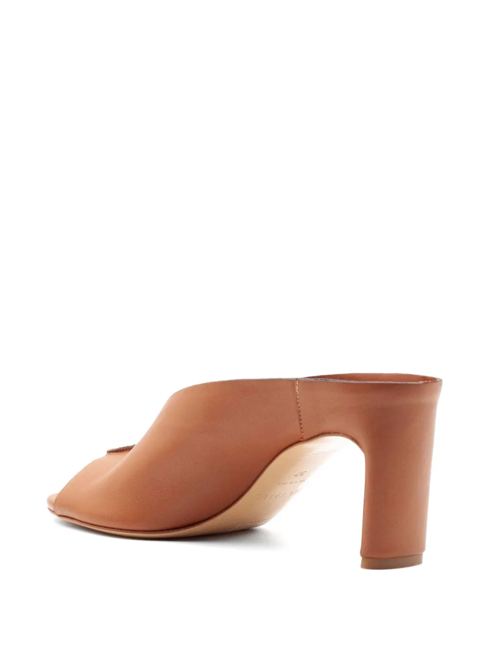 Del Carlo Metis leren sandalen met open neus Bruin