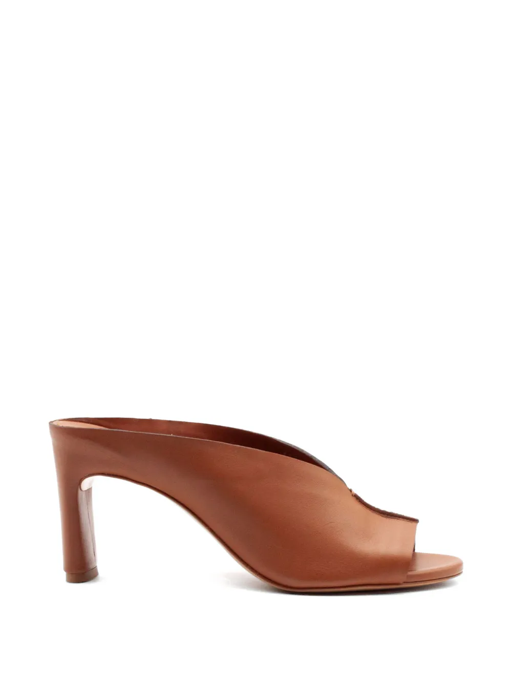 Del Carlo Metis open-toe leather sandals - Marrone
