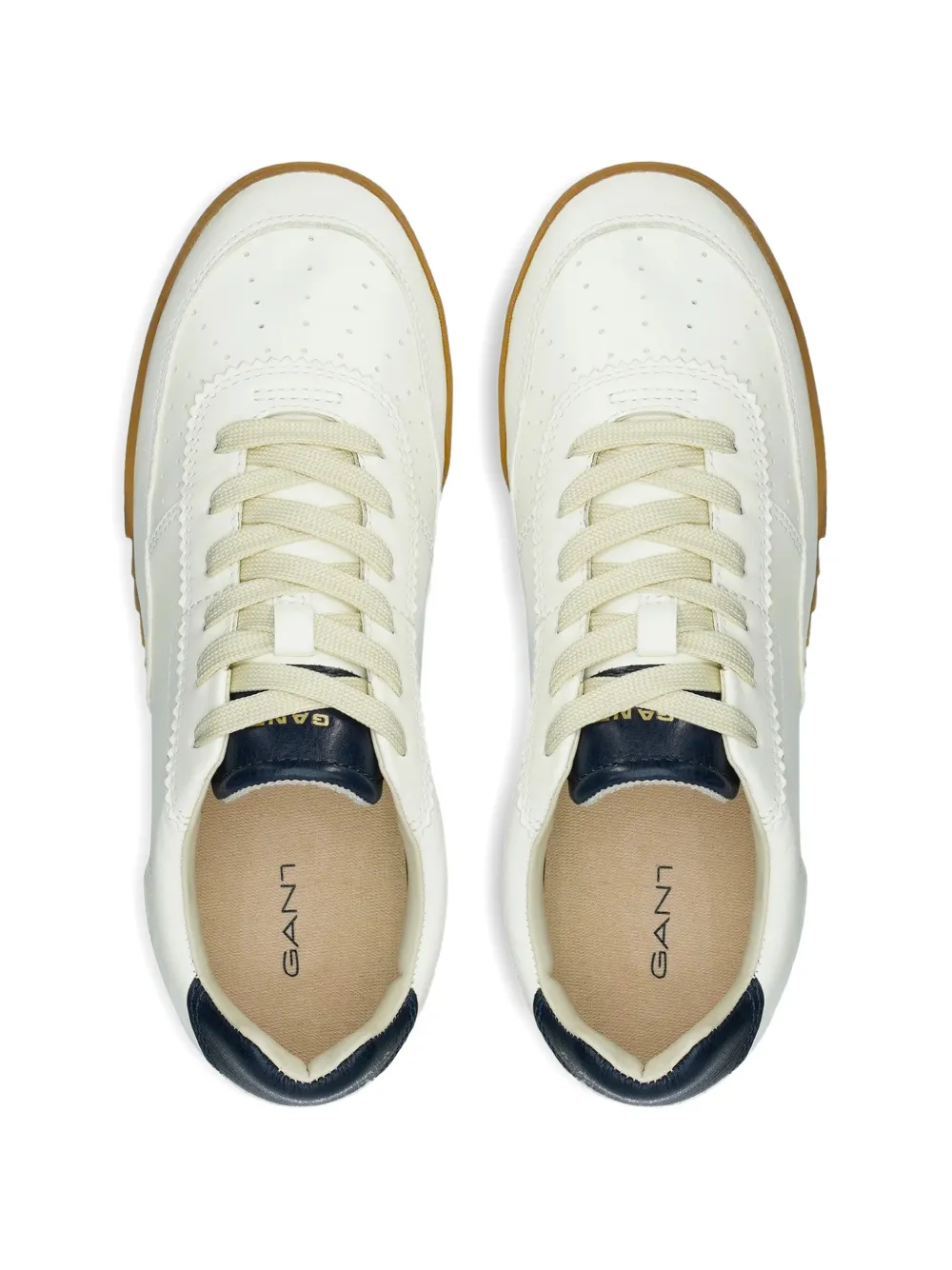 Gant Baylle perforated lace-up sneakers Wit