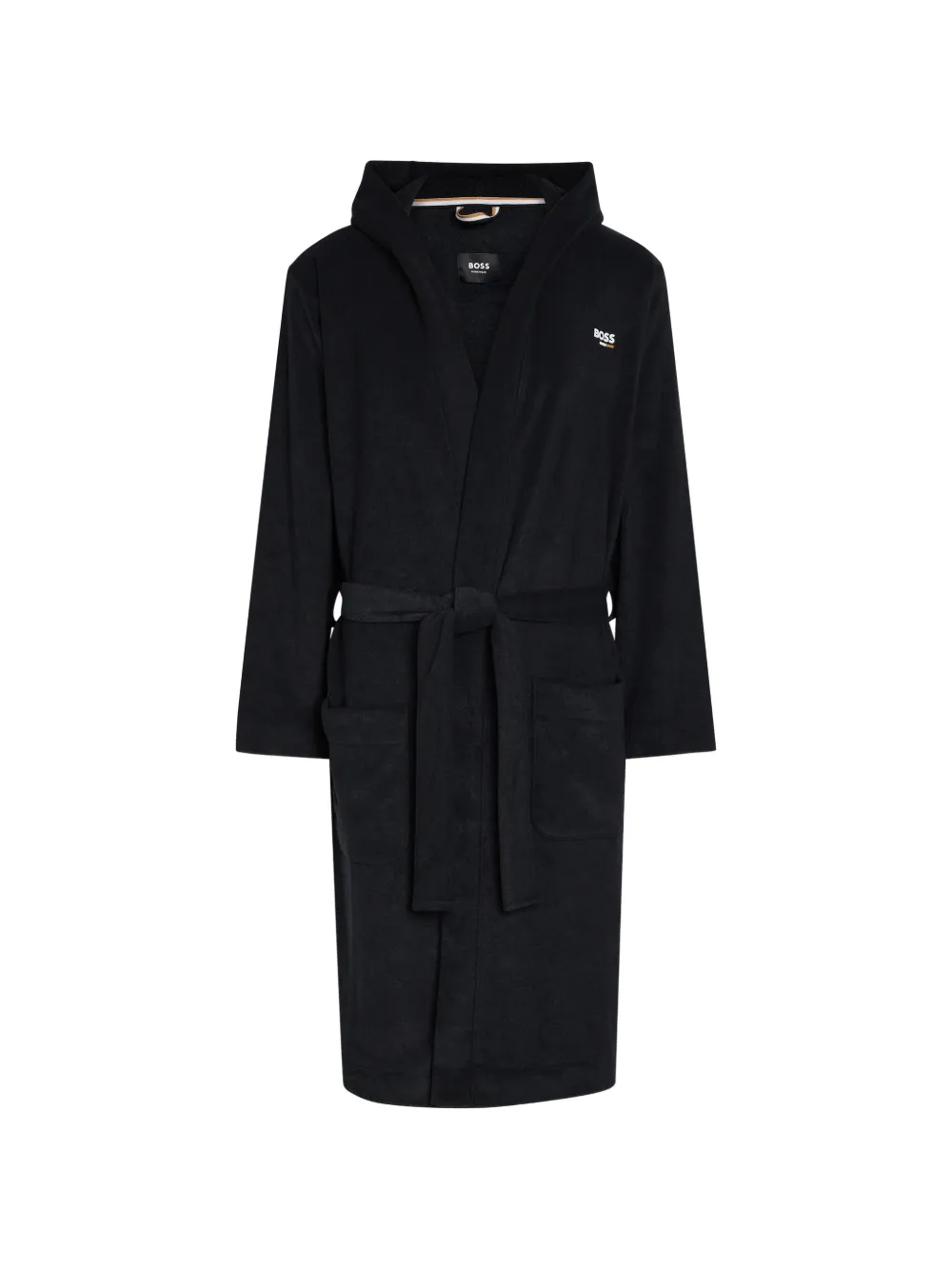 BOSS hooded belted dressing gown - Nero