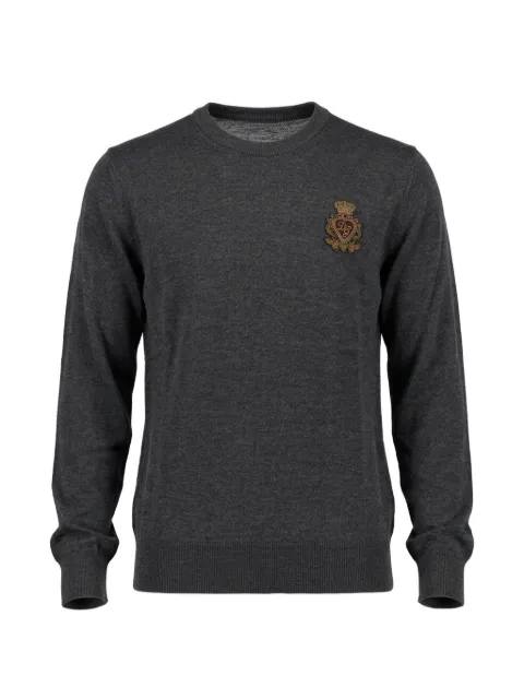 Dolce & Gabbana embroidered-logo wool sweater