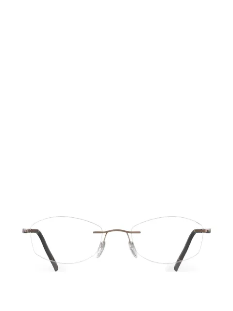 Silhouette The Dawn geometric-frame rimless glasses