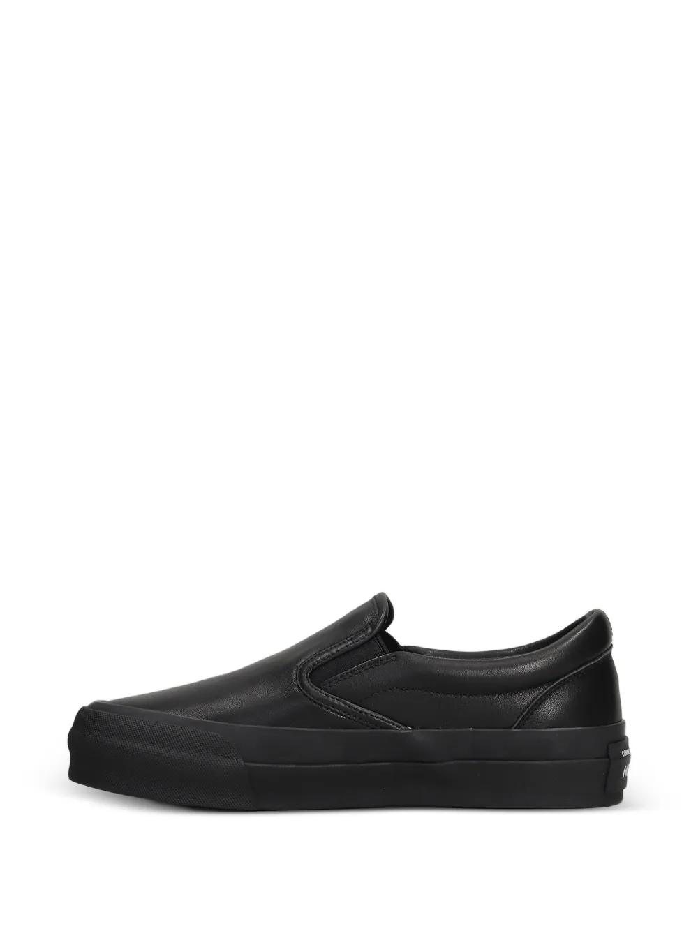 Comme des Garçons Homme Steer leren sneakers Zwart