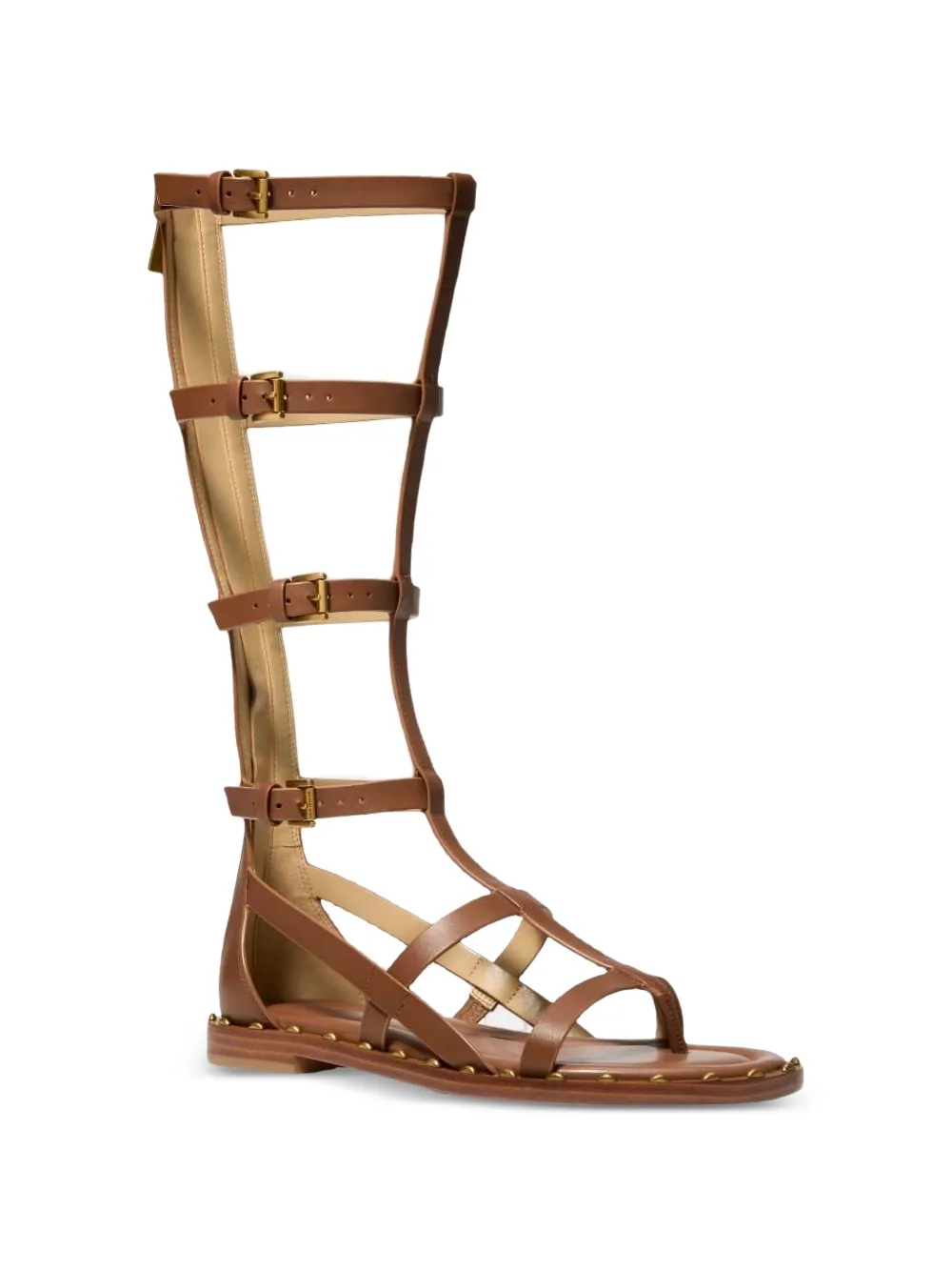 Michael Kors Noa stud-embellished buckle-fastening sandals Bruin