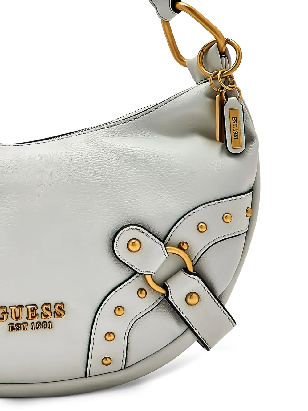 GUESS USA Natalya schoudertas verfraaid met studs Grijs