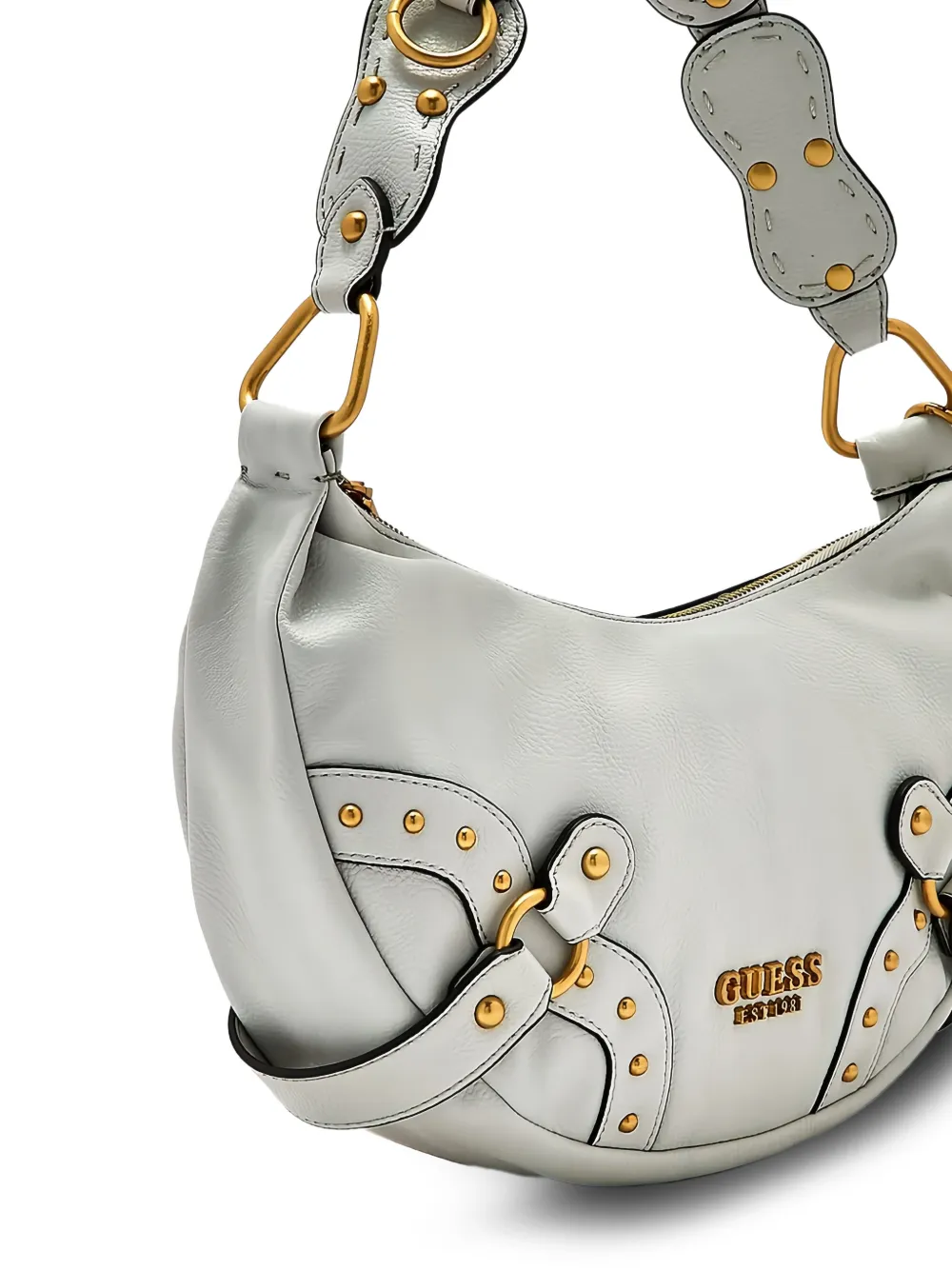 GUESS USA Natalya schoudertas verfraaid met studs Grijs
