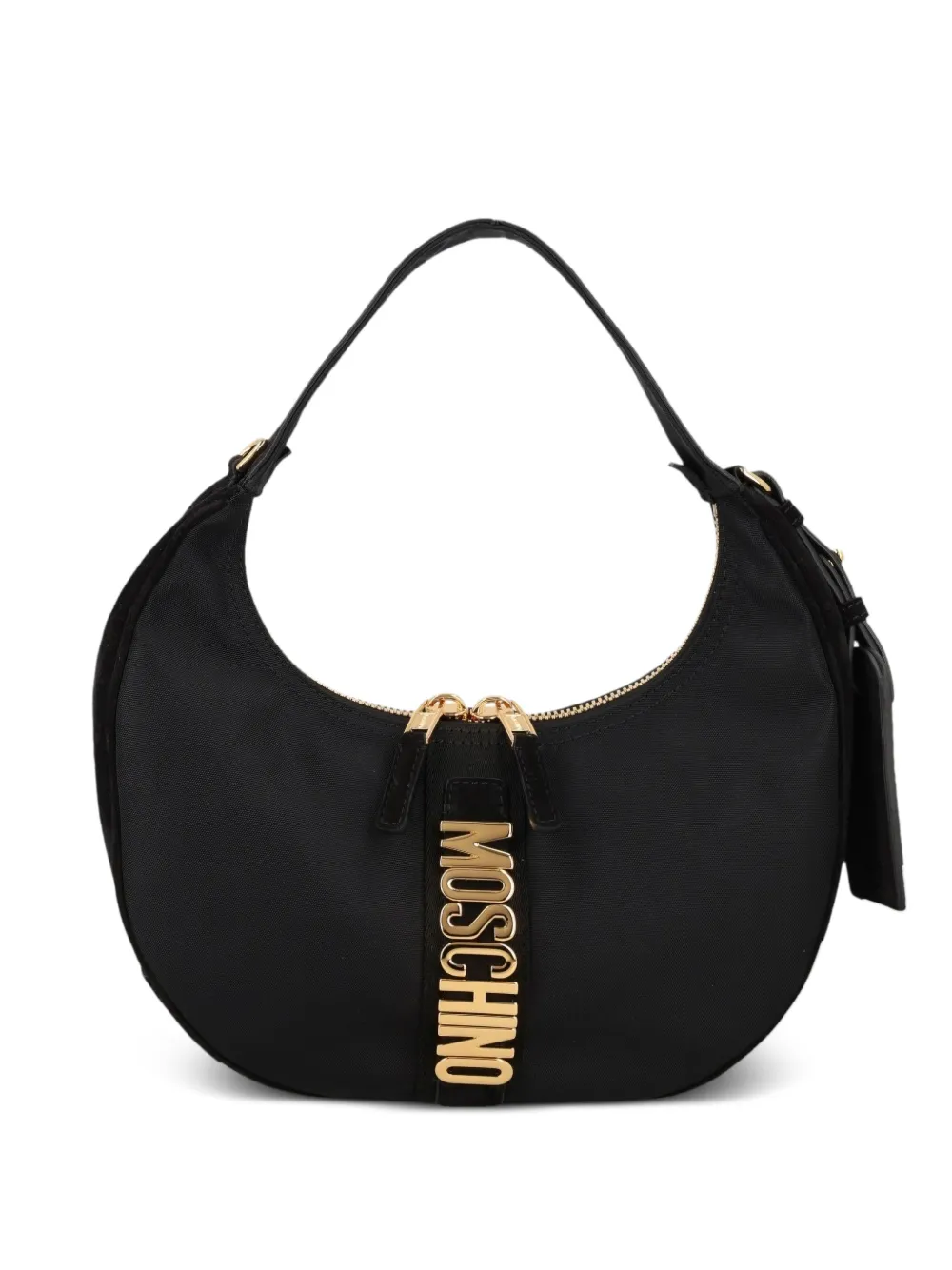 Moschino logo-lettering shoulder bag - Nero