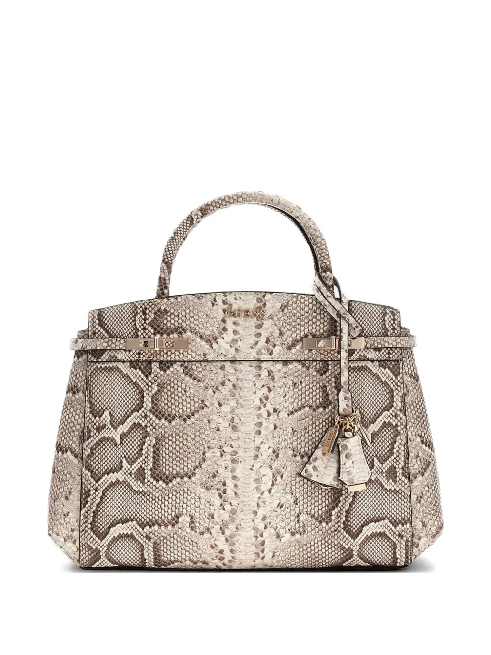 GUESS USA Melinda snakeskin chain tote bag - Toni neutri