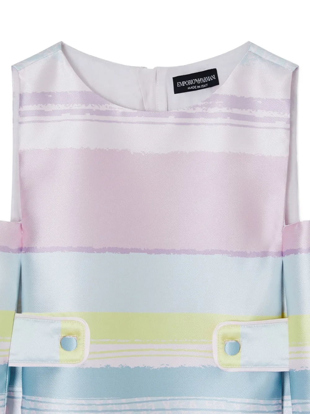 Emporio Armani Kids Gestreepte jurk Roze