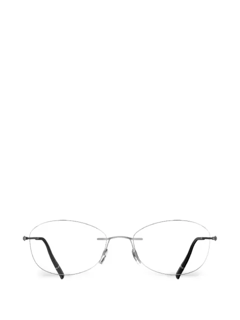 Silhouette The Refined rimless round-frame glasses
