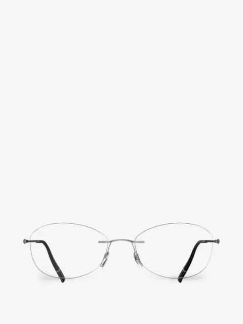 Silhouette The Refined rimless round-frame glasses