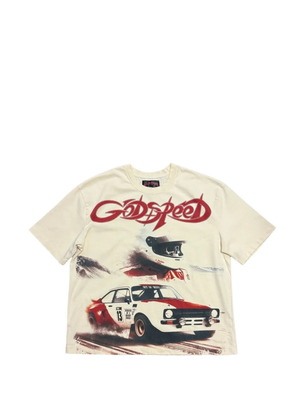 GODSPEED Abu Dhabi Desert Challenge T-Shirt mit Print - Weiß