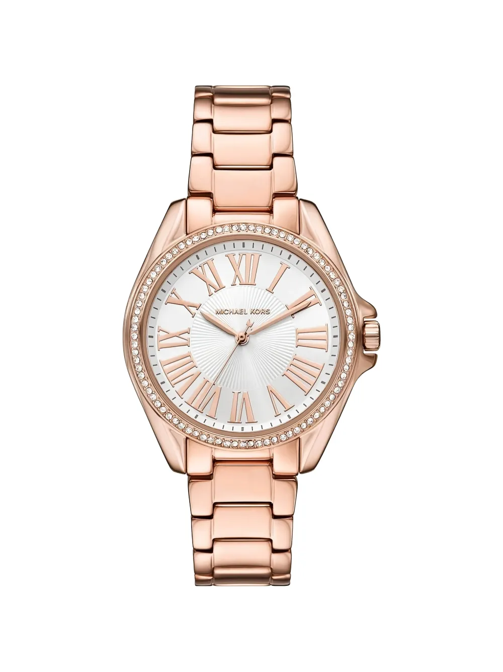 Michael Kors Kaycie 39mm crystal-embellished watch - Bianco