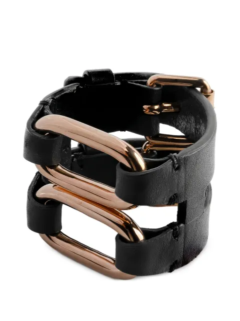 Parts of Four Link Gauntlet leather bracelet