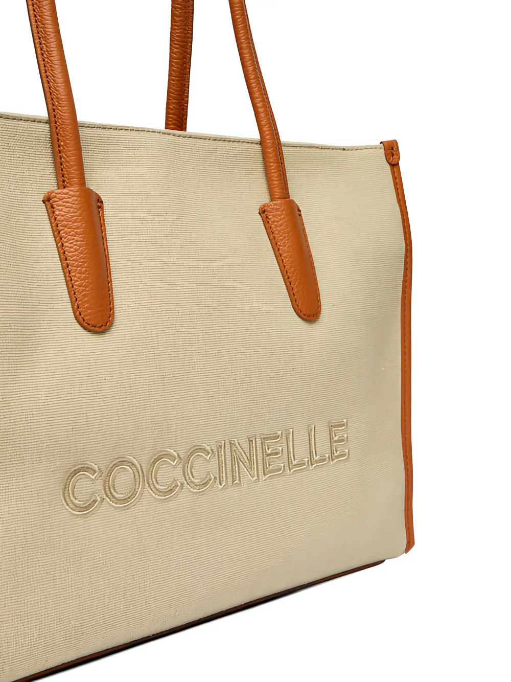 Coccinelle Myrtha shopper met reliëf Beige