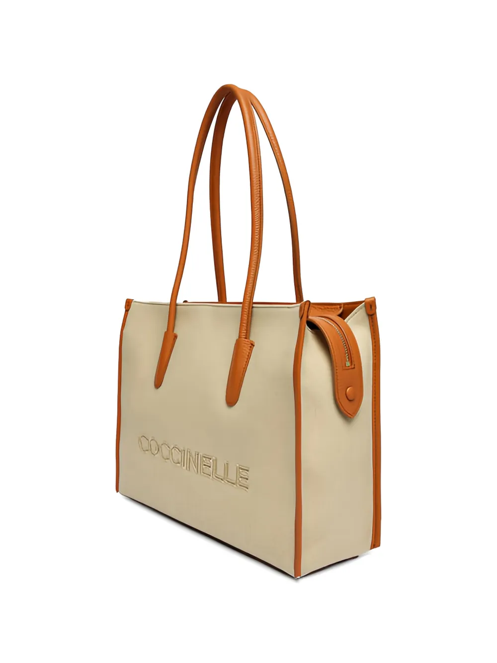 Coccinelle Myrtha shopper met reliëf Beige