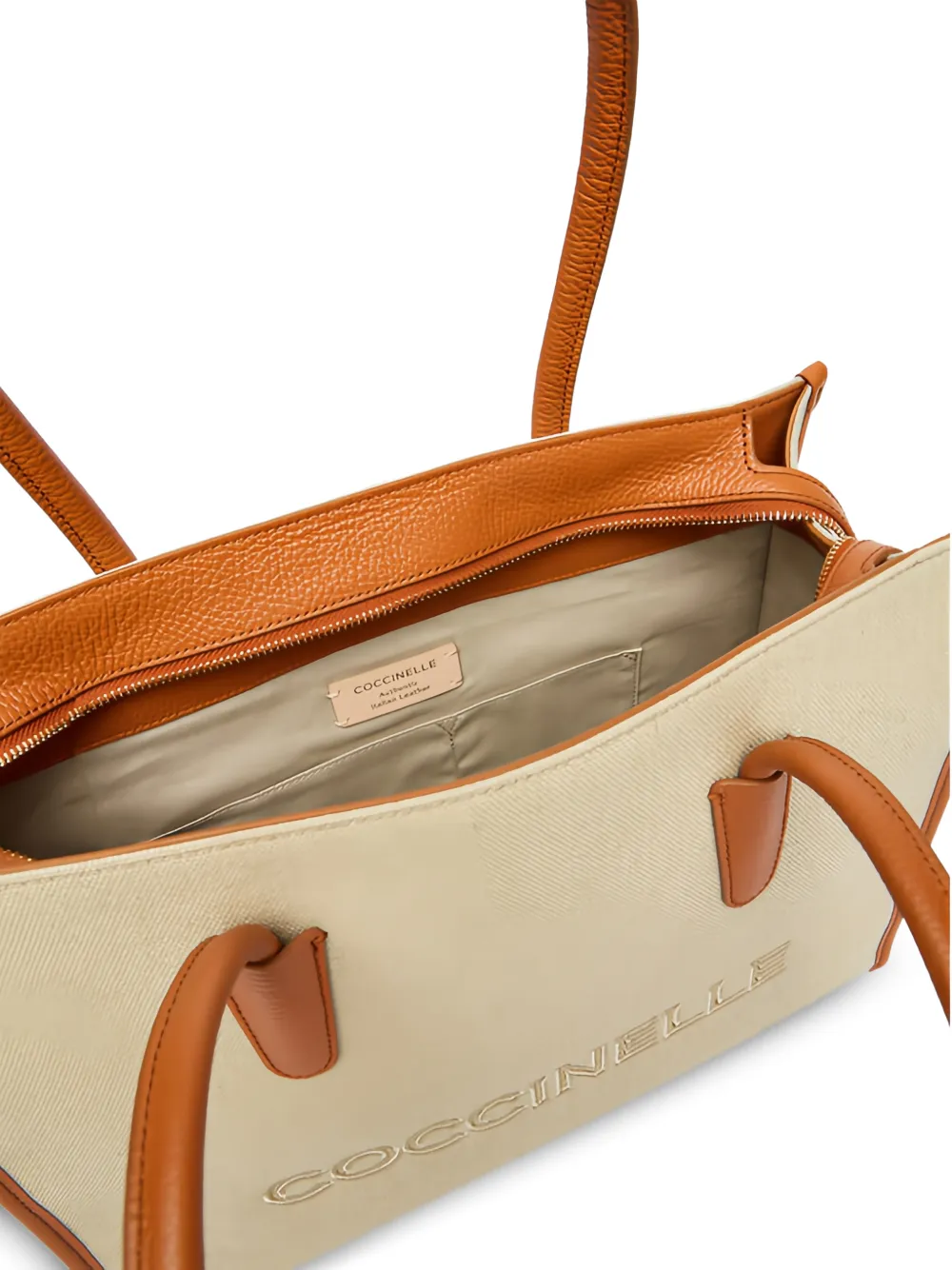 Coccinelle Myrtha shopper met reliëf Beige
