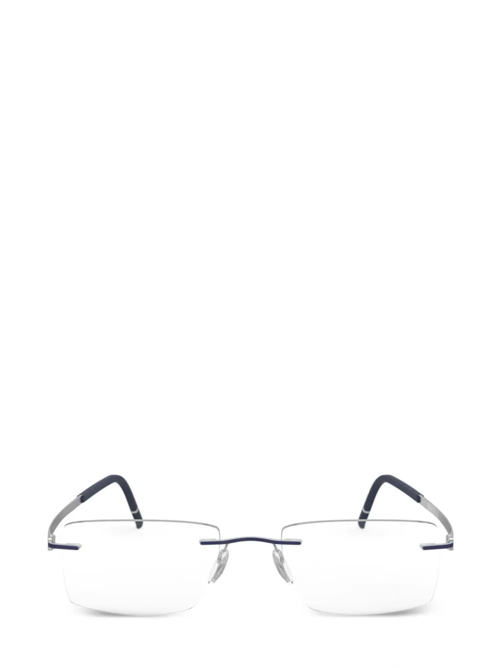 Silhouette rimless rectangle-frame glasses - Argento