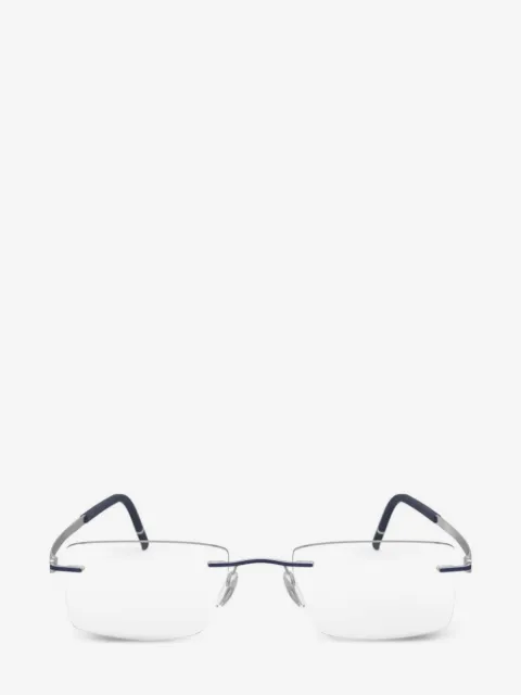 Silhouette نظارة بتصميم مستطيل وبدون إطار