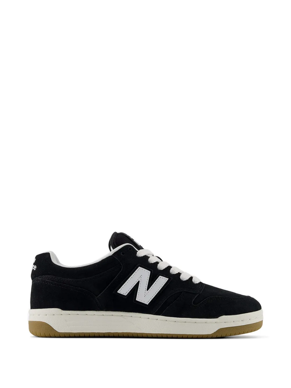 New Balance 480 lace-up suede-panelled sneakers - Nero