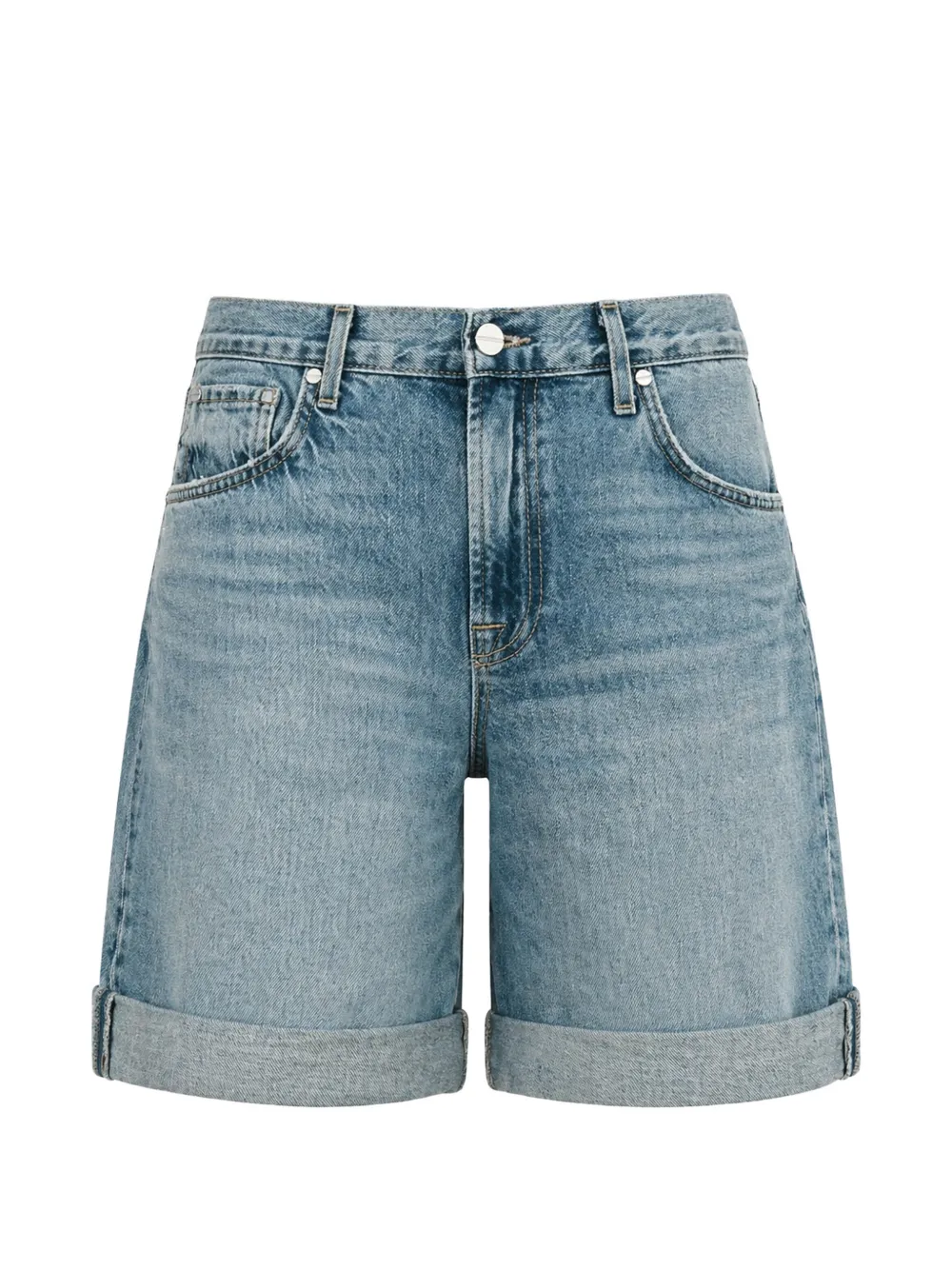 TWP faded turn-up shorts - Blue