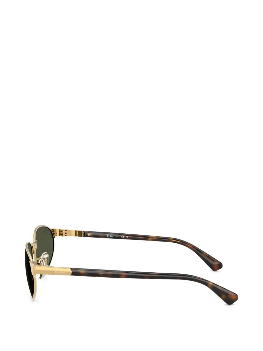 Ray-Ban Zonnebril met ovalen montuur Bruin