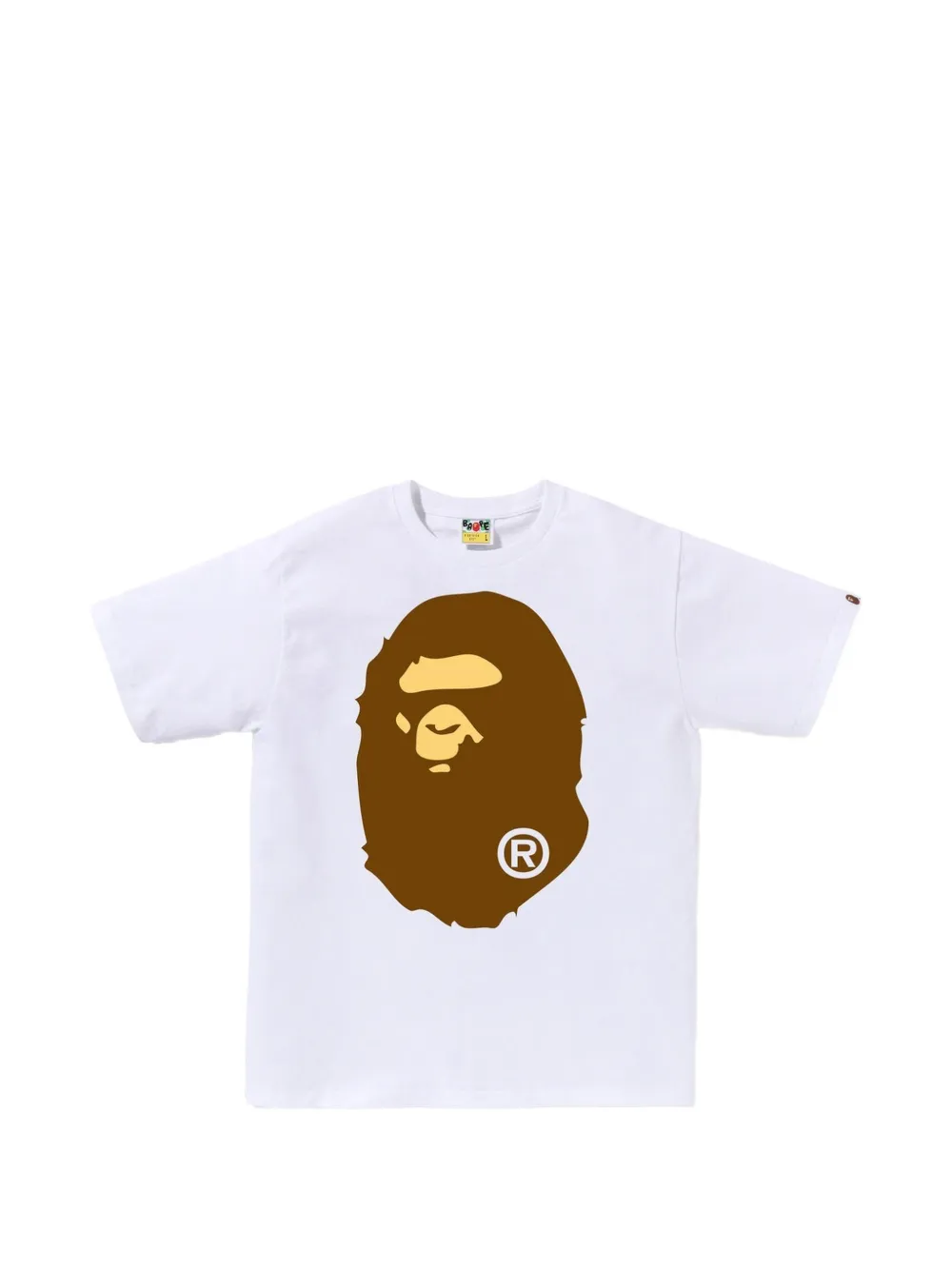 A BATHING APE® 에이프 헤드 그래픽 티셔츠 | 화이트 | Image 1