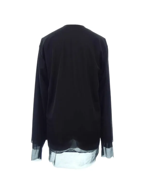 Comme Des Garçons Comme Des Garçons シアーパネル ロングTシャツ