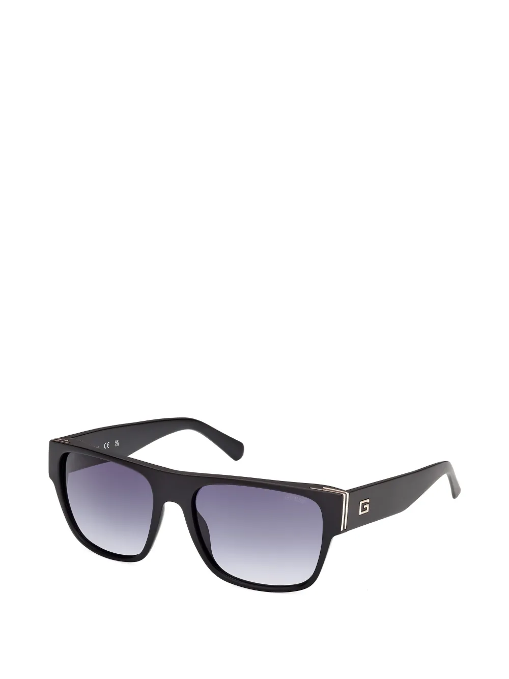 GUESS EYEWEAR Zonnebril met rechthoekig montuur Zwart
