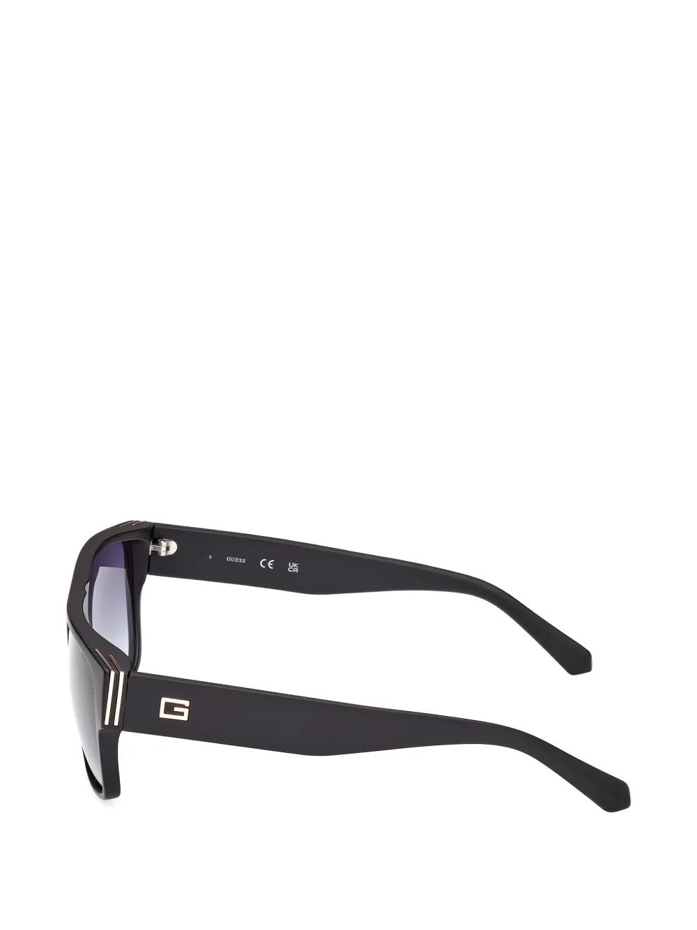 GUESS EYEWEAR Zonnebril met rechthoekig montuur Zwart