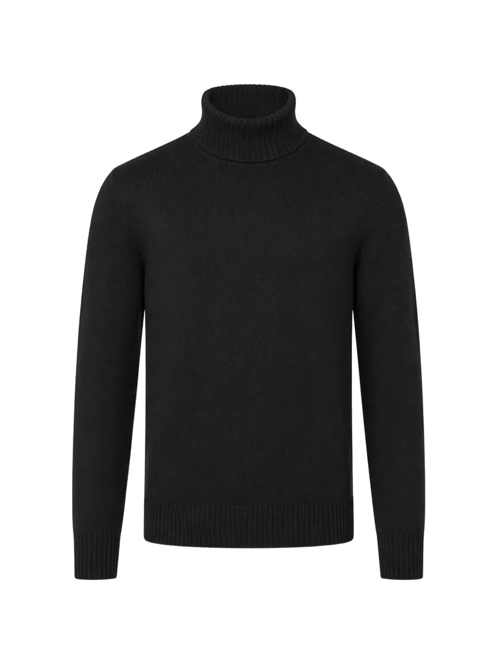 roll-neck ribbed-trim sweater