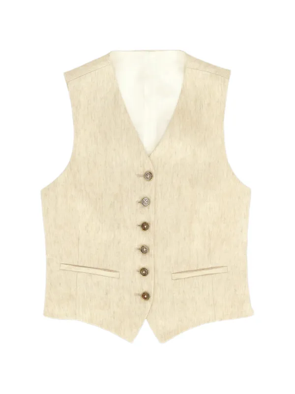 Fortela Demi Single-breasted Waistcoat in Neutrals