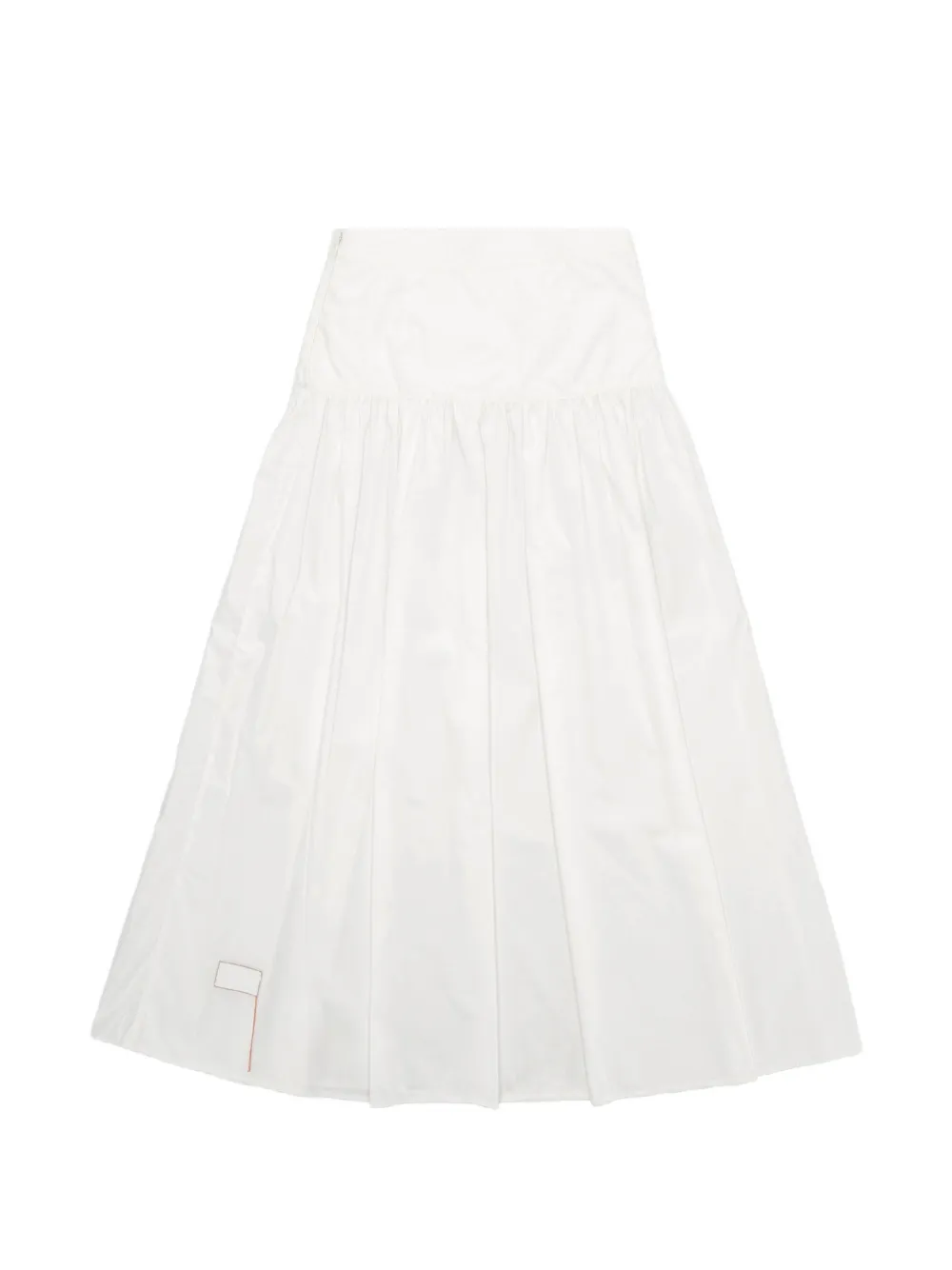 Fortela Naomi pleated poplin skirt - Bianco