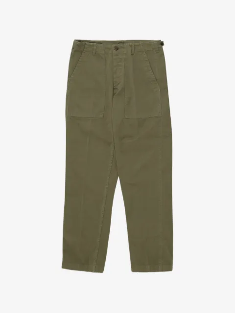 Fortela Newfatigue herringbone-cotton trousers