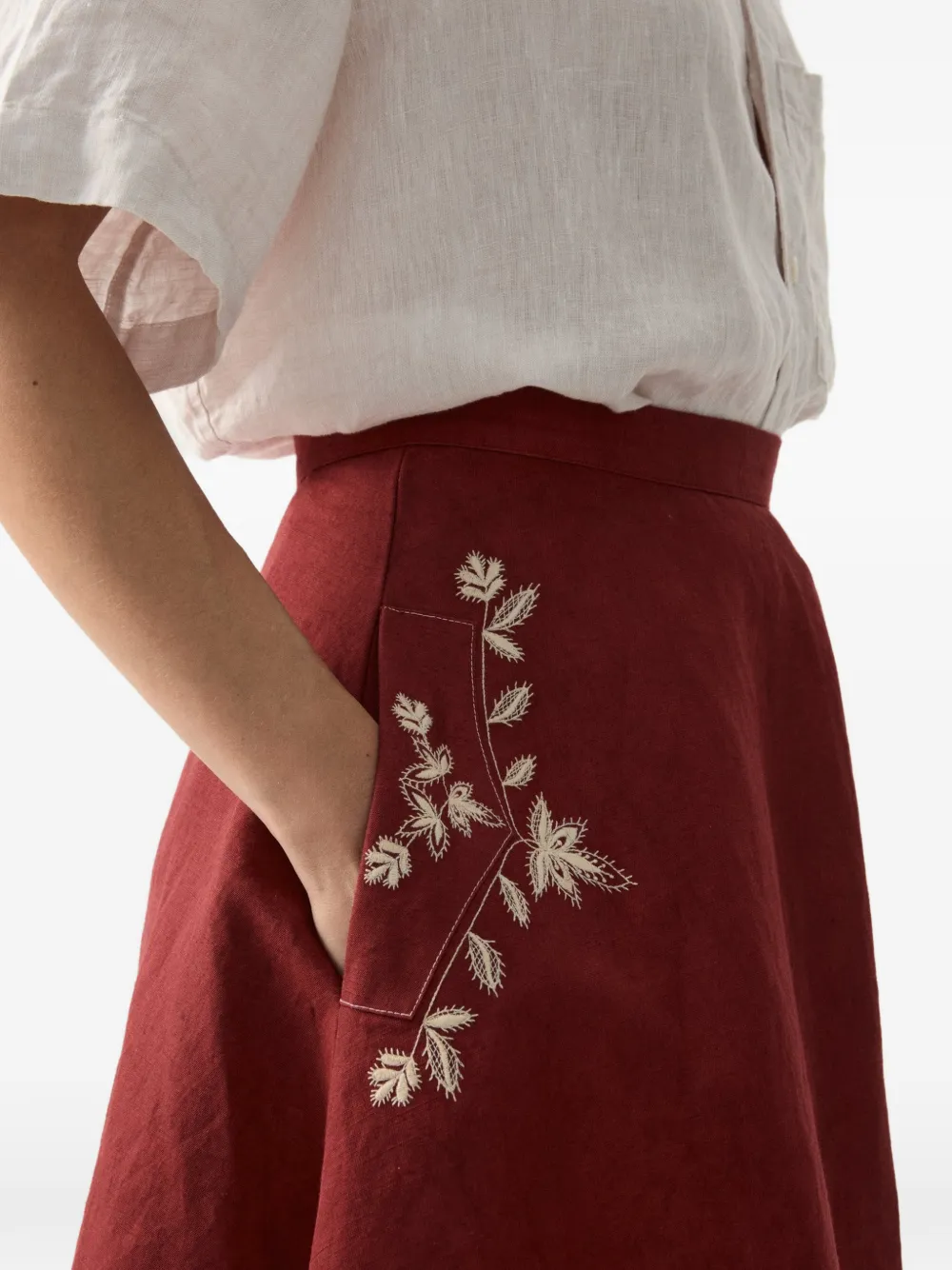 Fortela Nicole Embroidered Skirt, view 5