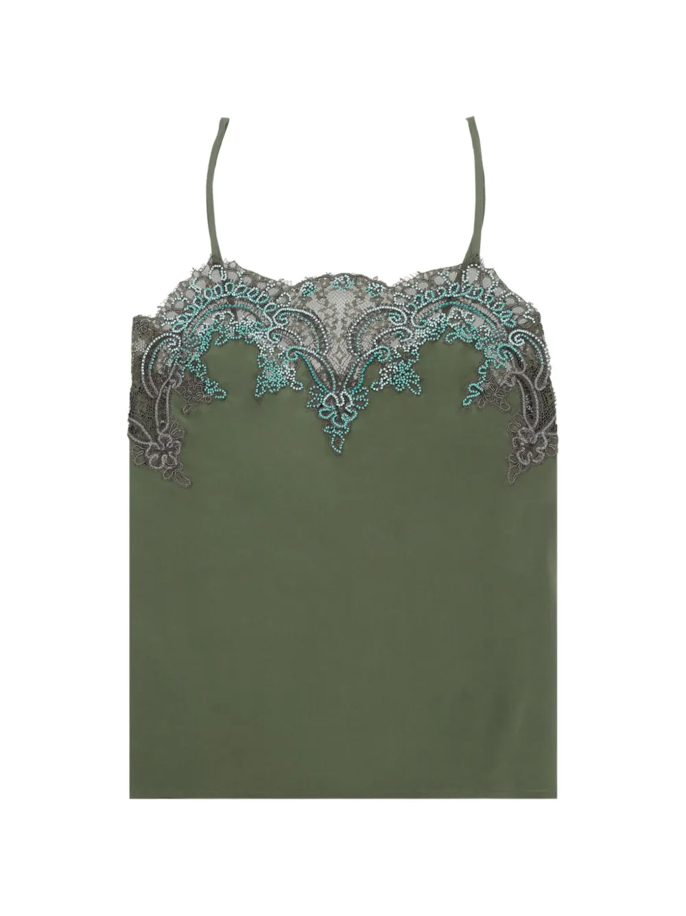 Fortela Brianne lace-trimmed sleeveless blouse - Verde