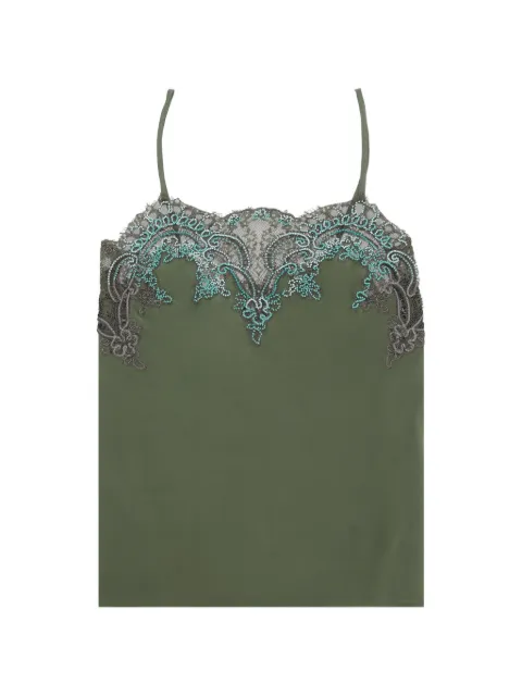 Fortela Brianne lace-trimmed sleeveless blouse