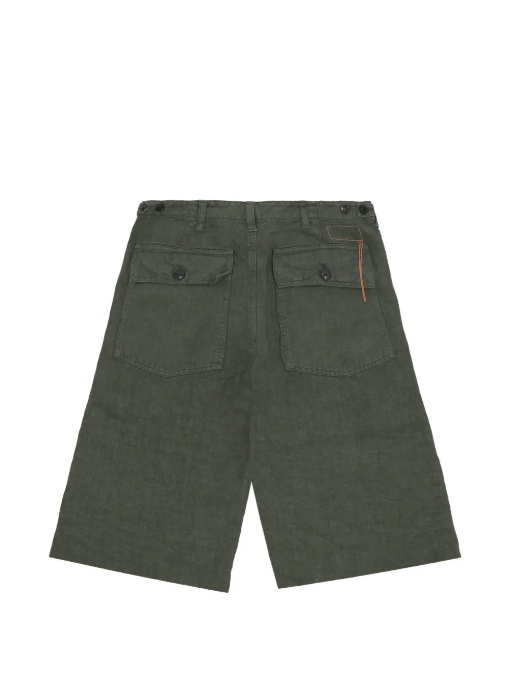  Fortela Bermudas Simone Con Bordes Sin Rematar - Verde 