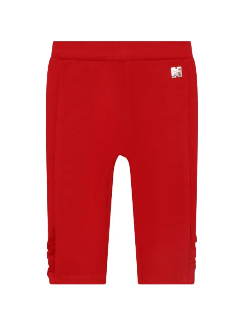 CARREMENT BEAU ruffle-trim knit tracksuit bottoms